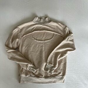 Anthropologie Cream Sweatshirt